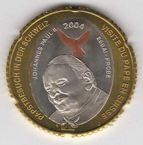 Vaticaan 2004 (Gr) probe-pattern-essai - 5 euro - Johannes Paulus II (bimetal) - Picture 1 of 1