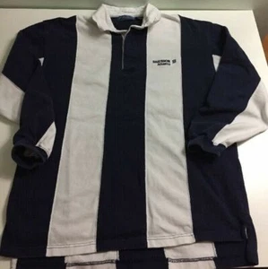 Vintage Ericsson Atlanta Logo Polo Rugby Shirt L Large 90s Cell Phone Comp Y2K - Picture 1 of 12