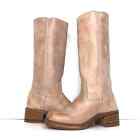 Frye 14L Campus Lilac Square Toe Tall Block Heel Riding Boots Women’s 6 Shoes