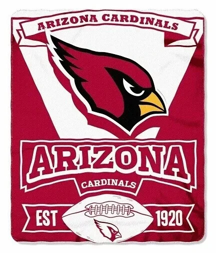 Northwest NFL 031 Cardinals Marque Fleece Throw 1NFL/03102/0080/RET