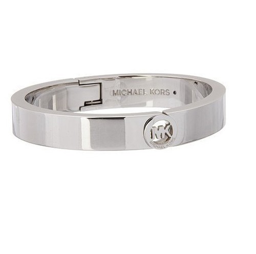 BRACCIALE BRACCIALETTO MICHAEL KORS FULTON TONO ARGENTO CERNIERA DELICATA MKJ3250