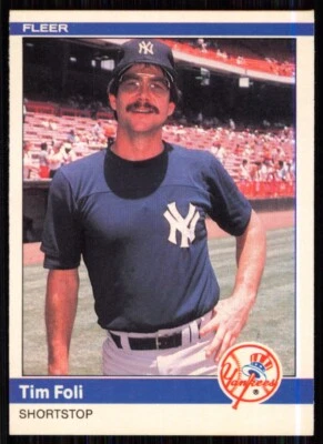1984 Fleer Update Tim Foli New York Yankees #U-38 - Image 1 of 2