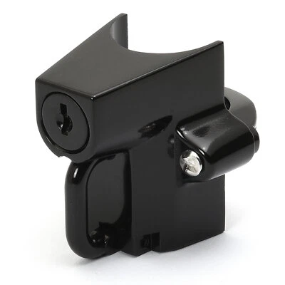 Cerradura de casco negra universal para marco de 22-32 mm, estribo, manillar helmet lock - Imagen 1 de 4