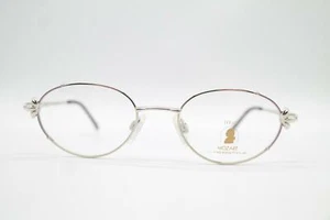 Vintage Neostyle Mozart 1369 Titan Silber Violett Oval Brille Brillengestell NOS - Picture 1 of 6