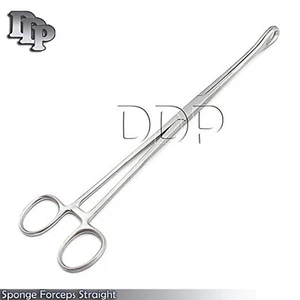 Sponge Forcep 8" Straight Body Piercing Kits Supplies Instruments - Picture 1 of 3