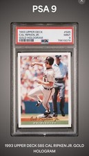 1993 Upper Deck Gold Hologram Cal Ripken Jr #585 PSA 9 HOF