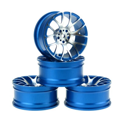 1/10 RC Car Aluminum Wheel Rims For RC Drift On-Road Racing Car Tamiya TT-01 /02 - Image 1 of 4