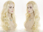 Glamorous and Feminine 26In Long Blonde Grey Red Straight / Wavy Skin Top Wigs