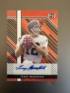 TERRY BRADSHAW 2024 Leaf Metal Pro Set AUTO Autograph Card 4/4 Orange - Picture 1 of 2