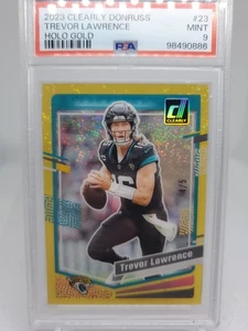 2023 Clearly Donruss Holo Gold Trevor Lawrence/5 - Picture 1 of 2