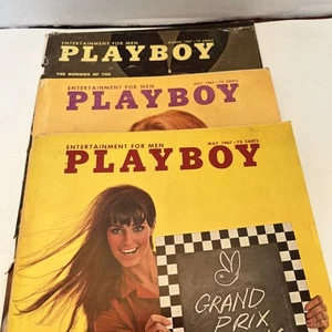 Playboy Magazine 1967 Lot Of 3 - Picture 1 of 6
