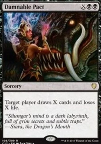 Damnable Pact - Commander 2017 #108/309 MTG Magic The Gathering - Image 1 of 1