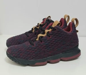 Nike LeBron 15 XV “New Heights” Kids/Boys Atomic Team Red/Black Size 3Y - Picture 1 of 11