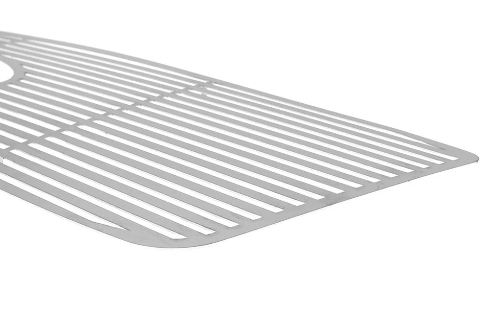 Se adapta a Ford F-150 2004-2008 estilo panal con logotipo mostrar rejilla superior de acero inoxidable Foto 1 de 3