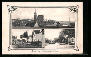 Sandesneben i. Lbg., Panorama, Straßenpartien, Ansichtskarte  - Picture 1 of 2