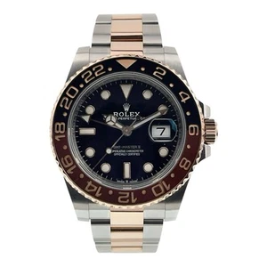 2019 Rolex GMT Master II Gold & Steel Black Dial 40mm Automatic Watch 126711CHNR - Picture 1 of 11