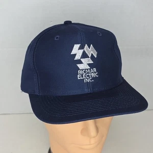 Vintage Ricmar Electric Inc.Company Hat Cap Snap Back Black Adjustable - Picture 1 of 6