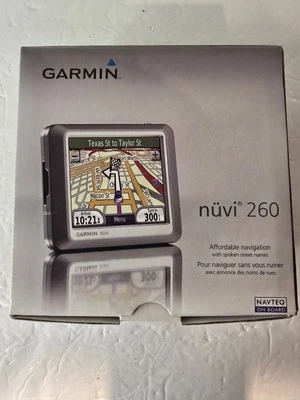 Garmin Nuvi 260 GPS Navigation System w/ Adapter & Booklets Bundle - Image 1 of 4