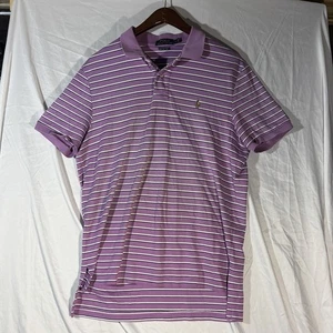 Polo Ralph Lauren Men’s Short Sleeve Polo Shirt Pima Cotton Size L (read) - Picture 1 of 5