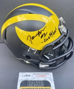 Donaven Mcculley Signed Autographed Michigan Wolverines Mini Helmet JSA Coa - Picture 1 of 3