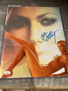 Miss Hancock Stacy Keibler Signed 11x14 CUSTOM photo autograph JSA COA - Picture 1 of 3