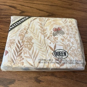 De Colección Nuevo de Lote Antiguo Helecho Mariposa Retro Reina Hoja Plana Percal Boho Años 80 Hippie - Imagen 1 de 6