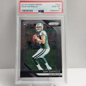 2018 Panini Prizm Rookie Sam Darnold #203 PSA 10 GEM MT Rookie RC - Picture 1 of 2