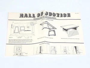 MEGO WORLD GREAT SUPERHEROES SALÓN DE LA JUSTICIA JUEGO HOJA DE INSTRUCCIONES 1976 - Imagen 1 de 1