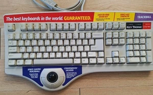KeyTronic Lifetime Series Full Size LT Classic Keyboard W/ Mouse LT TBALL CVS - Picture 1 of 9