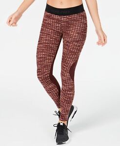 Nike Womens Pro Hyperwarm Fleece-Lined Leggings Burgundy Crush XL