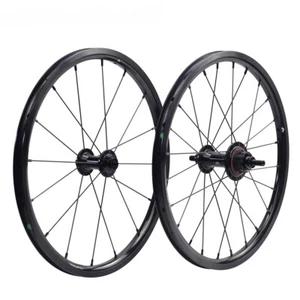 16inch 349 Wheels Rim Caliper Brake 74*8mm 112*10mm BMX Folding Bicycle Wheelset - Picture 1 of 24