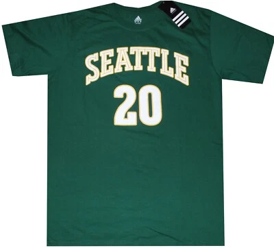 Camiseta Seattle Super Sonics Gary Payton Retro Adidas Verde Oscuro Nuevas etiquetas Foto 1 de 4
