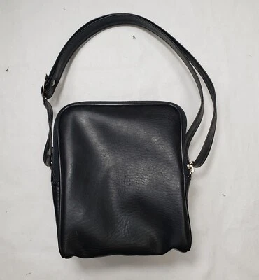 Bolso de hombro vintage para cámara con correa ajustable insignia cierre de cremallera tamaño grande Foto 1 de 4