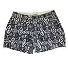 Old Navy Shorts Women’s Black & White Chino Neutral Abstract Pattern Size 2