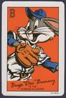 Playing Cards Single Card WB WARNER BROTHERS Looneytoons BUGS DOC BUNNY Baseball