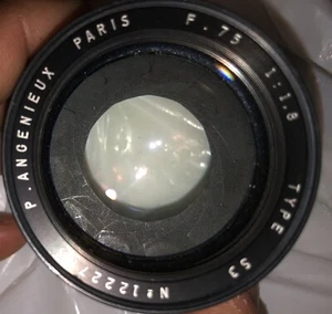 Mega Rare Vintage P. Angenieux Paris Type S3 f=.75; 1:1.8 Lens | No. 1222785 - Picture 1 of 19