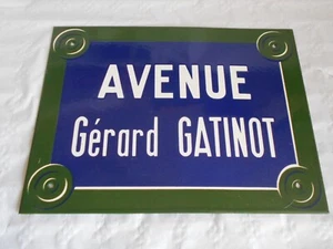 Original Parisian street sign Avenue Gérard Gatinot Enamel sign 1950s - Picture 1 of 4