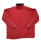 Pacific Trail Outdoor Wear Work Red Jacket Hidden Hood & Pockets Full Zip Men Xl