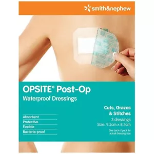 OPSITE Post-Op Dressing 9.5cm X 8.5cm 3 Pcs Aussie Stk Ships Worldwide - Bild 1 von 1