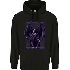 Cthulhu Follow Your God Kraken Mythology Childrens Kids Hoodie - Picture 1 of 84