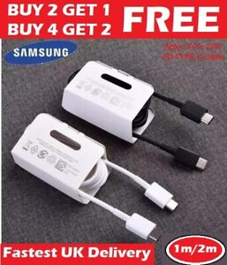 Genuine 1m 2m Samsung Galaxy Type C to C Note S20 Super Fast USB C Charger Cable