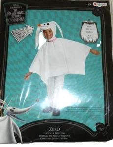 New Size 2T Nightmare Before Christmas Zero Classic Toddler Costume Halloween - Picture 1 of 2