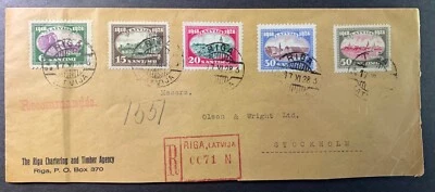 Latvia, Latvija, Sc 158-162; Mi 132-136   FDC 17.11.28. date of issue 18.11.28. - Image 1 of 2