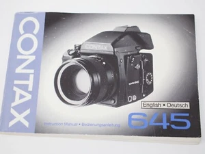 Contax 645 Medium Format Camera Instruction Manual - Picture 1 of 3