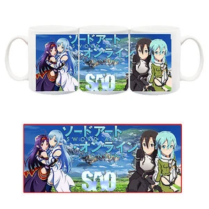 SAO Sword Art Online 2 Kirito Asuna Sinon Tazza Ceramica Mug Cup Manga Anime - Imagen 1 de 1