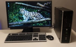 HP Compaq Pro 8200 SFF compleet met 24 inch scherm, toetsenbord en muis. - Afbeelding 1 van 6