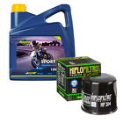 Putoline Sport 4R & Hiflofiltro Motorbike Oil Filter For Honda CBR600 F1 2001