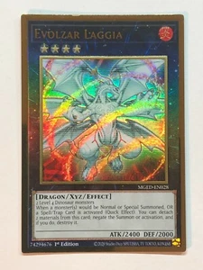 Yugioh Maximum Gold: El Dorado Evolzar Laggia MGED-EN028 Gold Rare NM/M - Picture 1 of 1