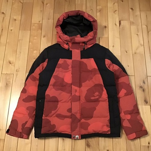 A BATHING APE (BAPE) Piumino mimetico rosso gigante BAPE una scimmia da bagno zoom mimetico NIGO taglia XXL 2504TY