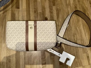 Michael Kors Signature Logo Fanny Pack Belt Bag Wallet Size Large/XL - Picture 1 of 15